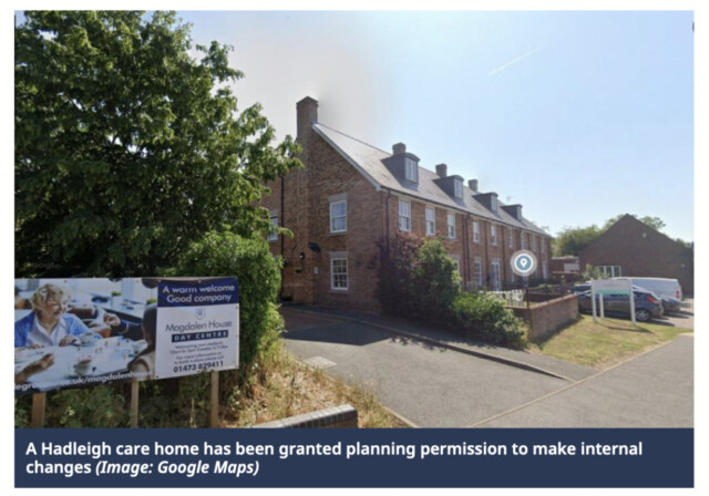 Hadleigh care home to convert rooms
